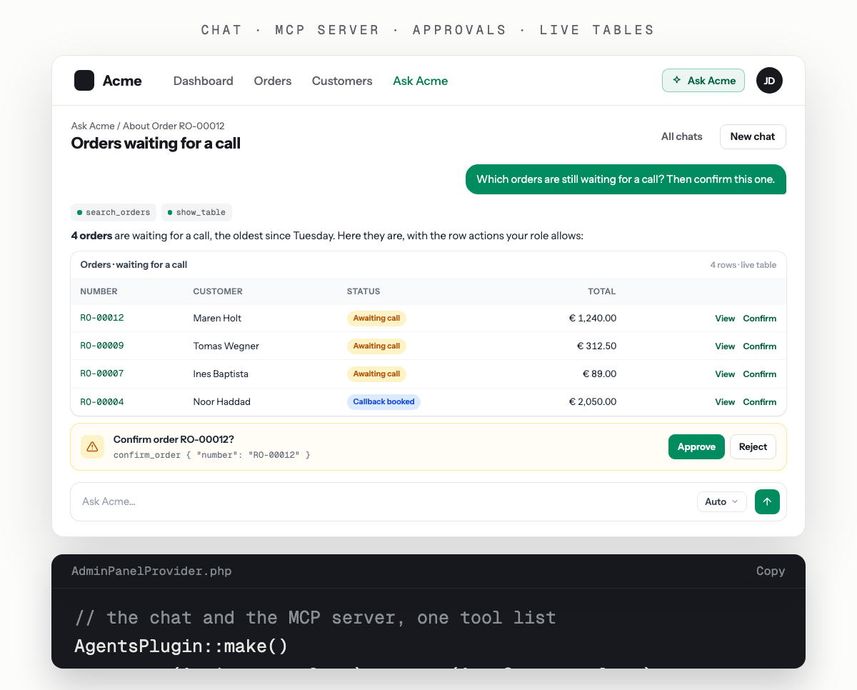 Filament Agents screenshot